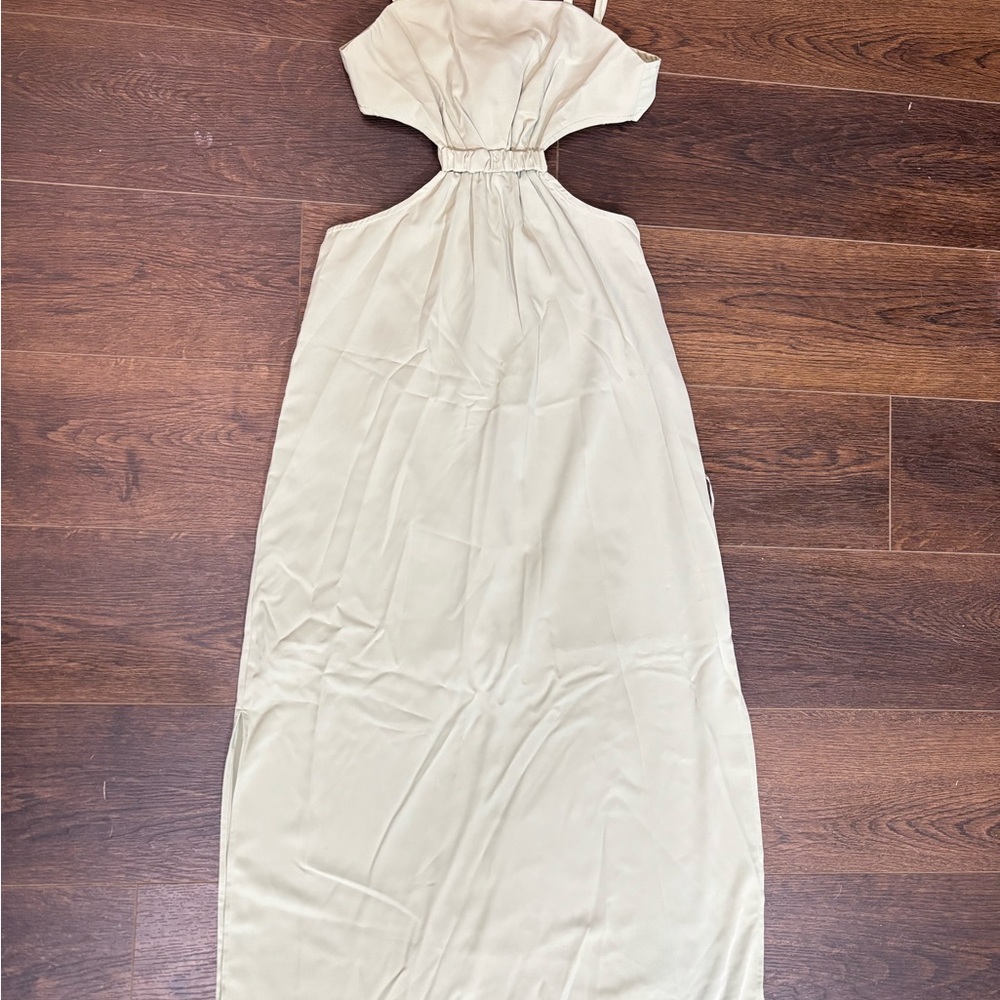 Indulge Cream Backless Dress